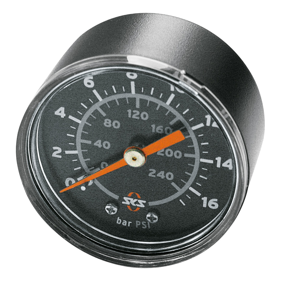 SKS Manometer Q 50 mm zu Pumpen Rennkompressor schwarz