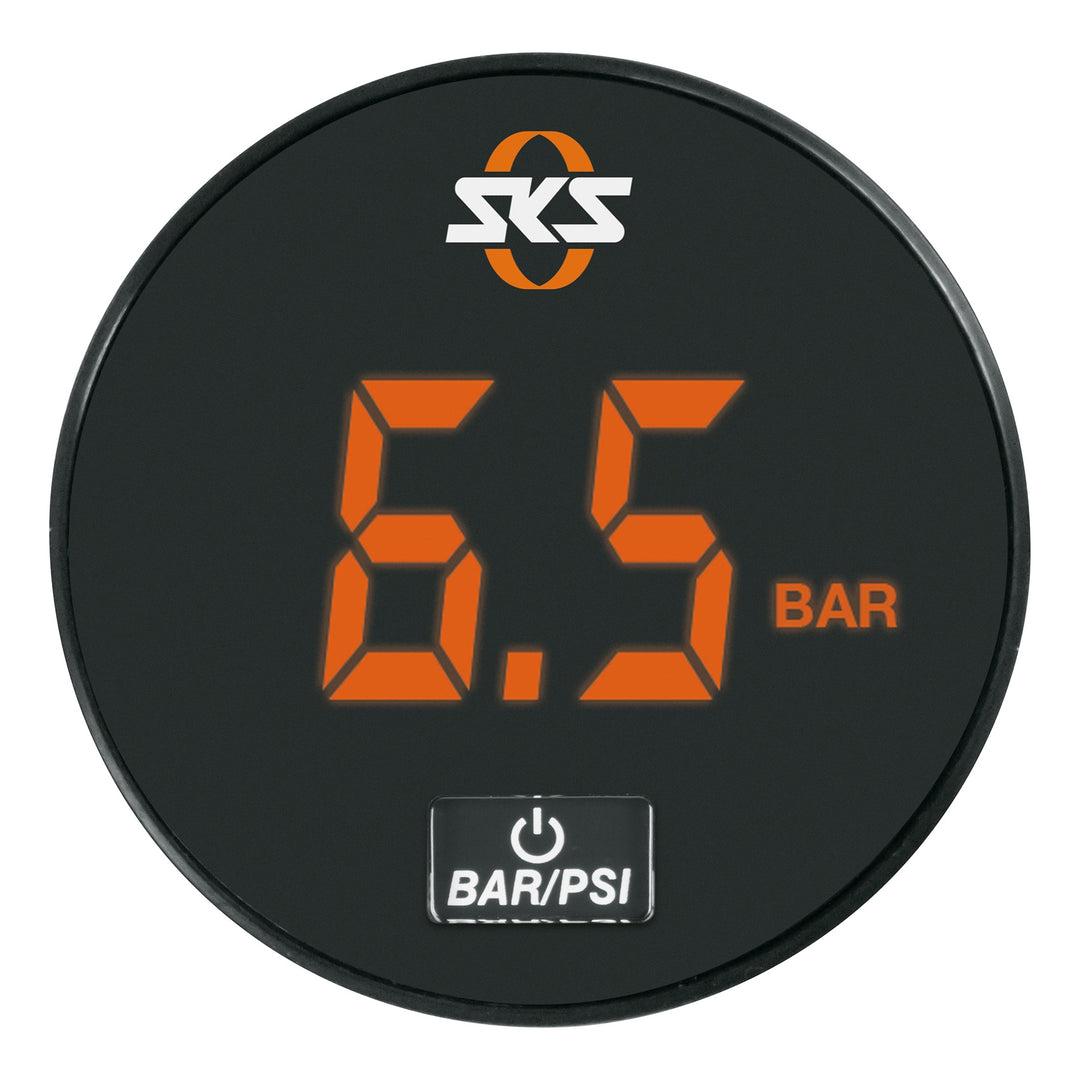 SKS Manometer Q63 mm Digital bar/psi schwarz