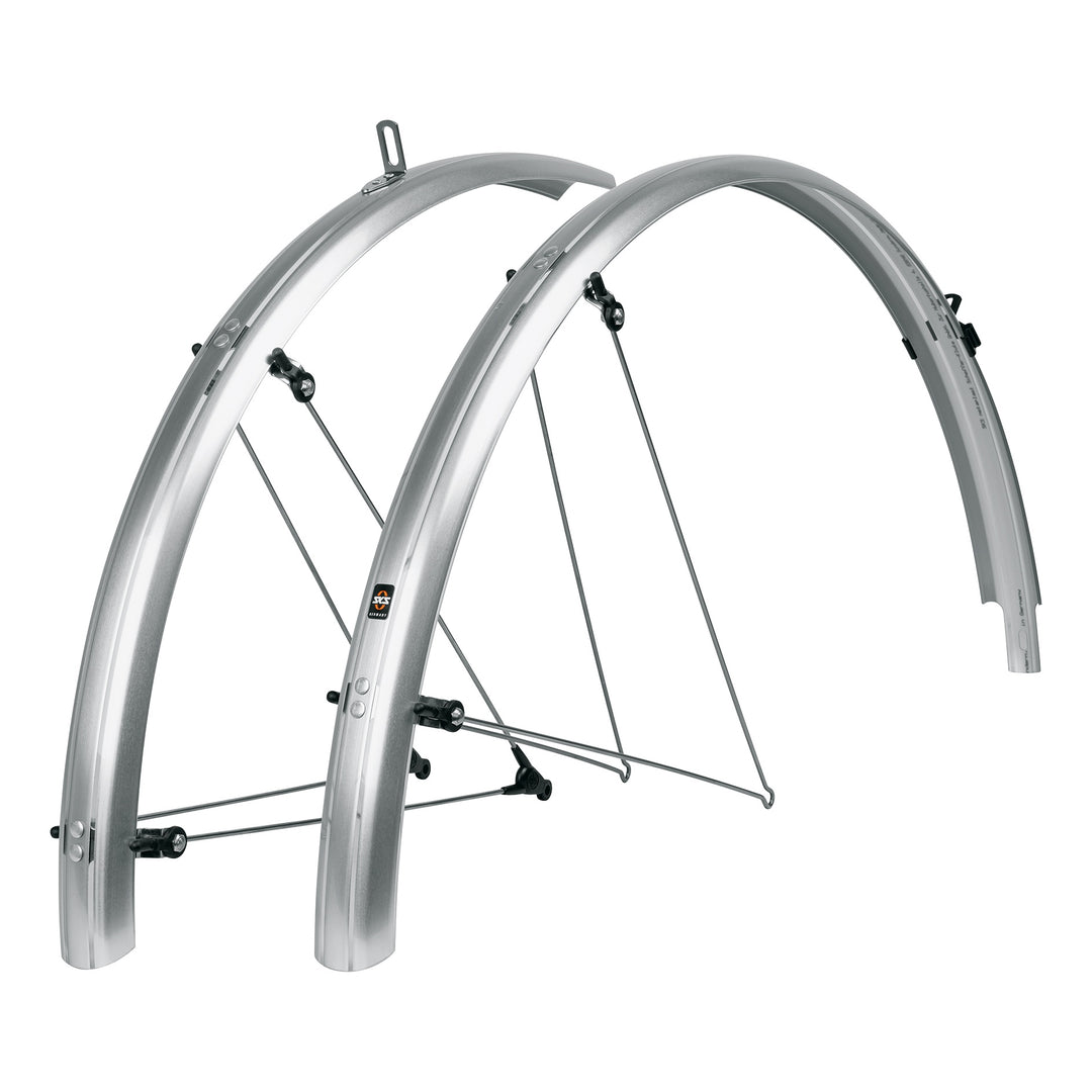 SKS Schutzblechgarnitur Bluemels Basic 28" 45 mm silber
