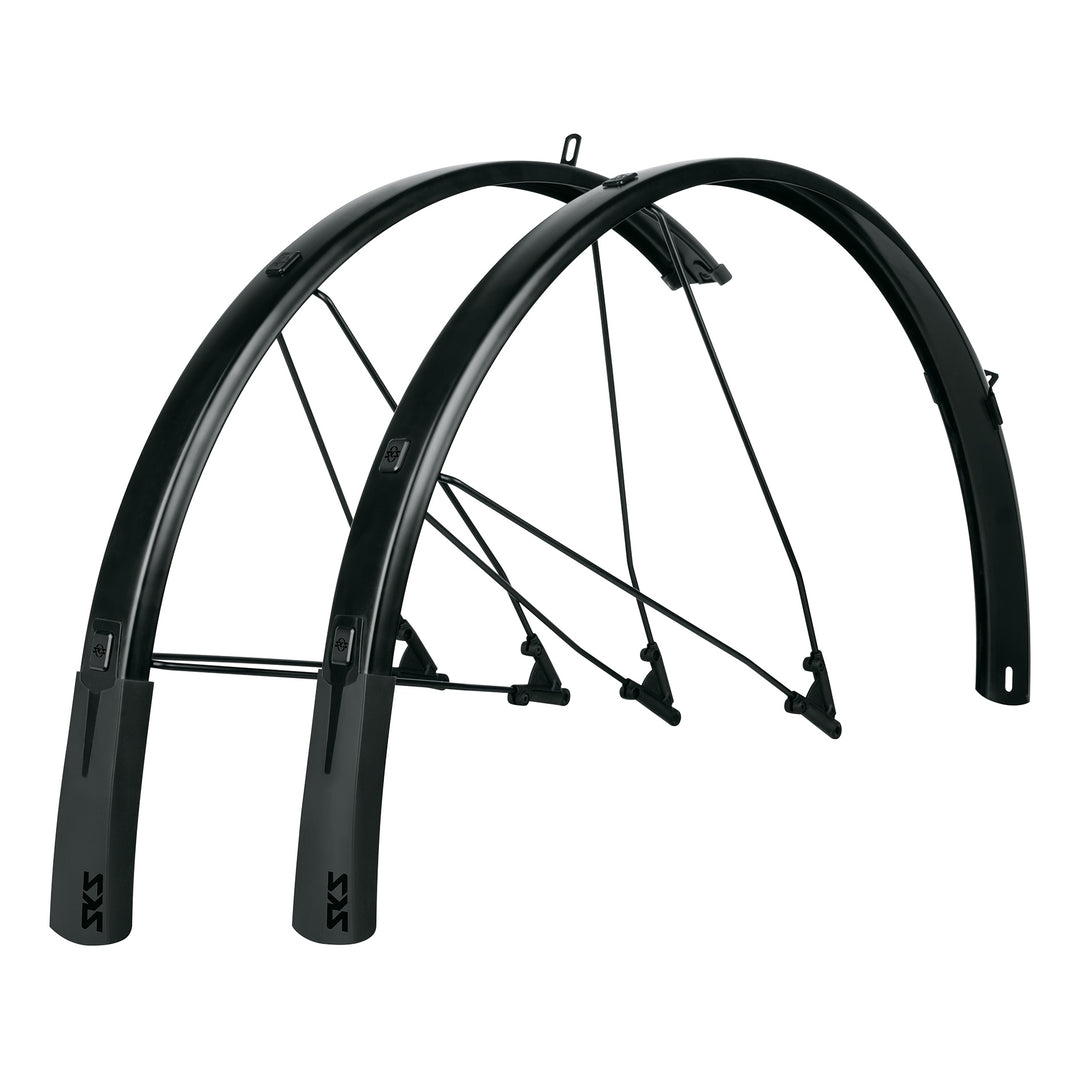 SKS Schutzblechgarnitur Bluemels Style Kunststoff 28" 46mm schwarz matt