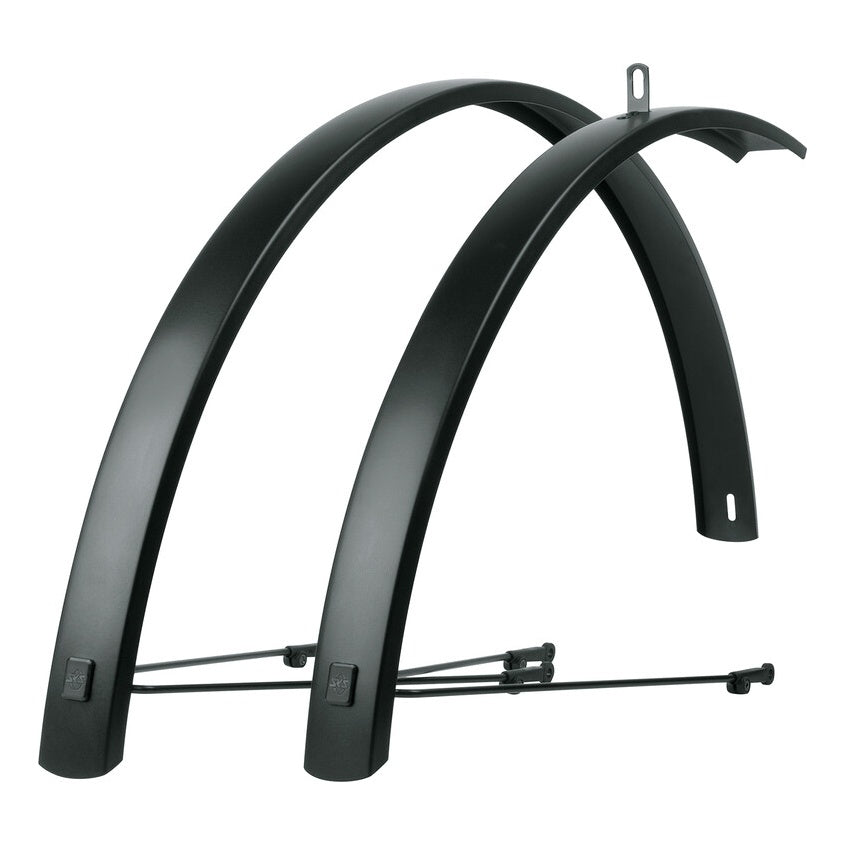 SKS Schutzblechgarnitur Edge AL 76 Aluminium 27,5"/28" 76mm schwarz matt