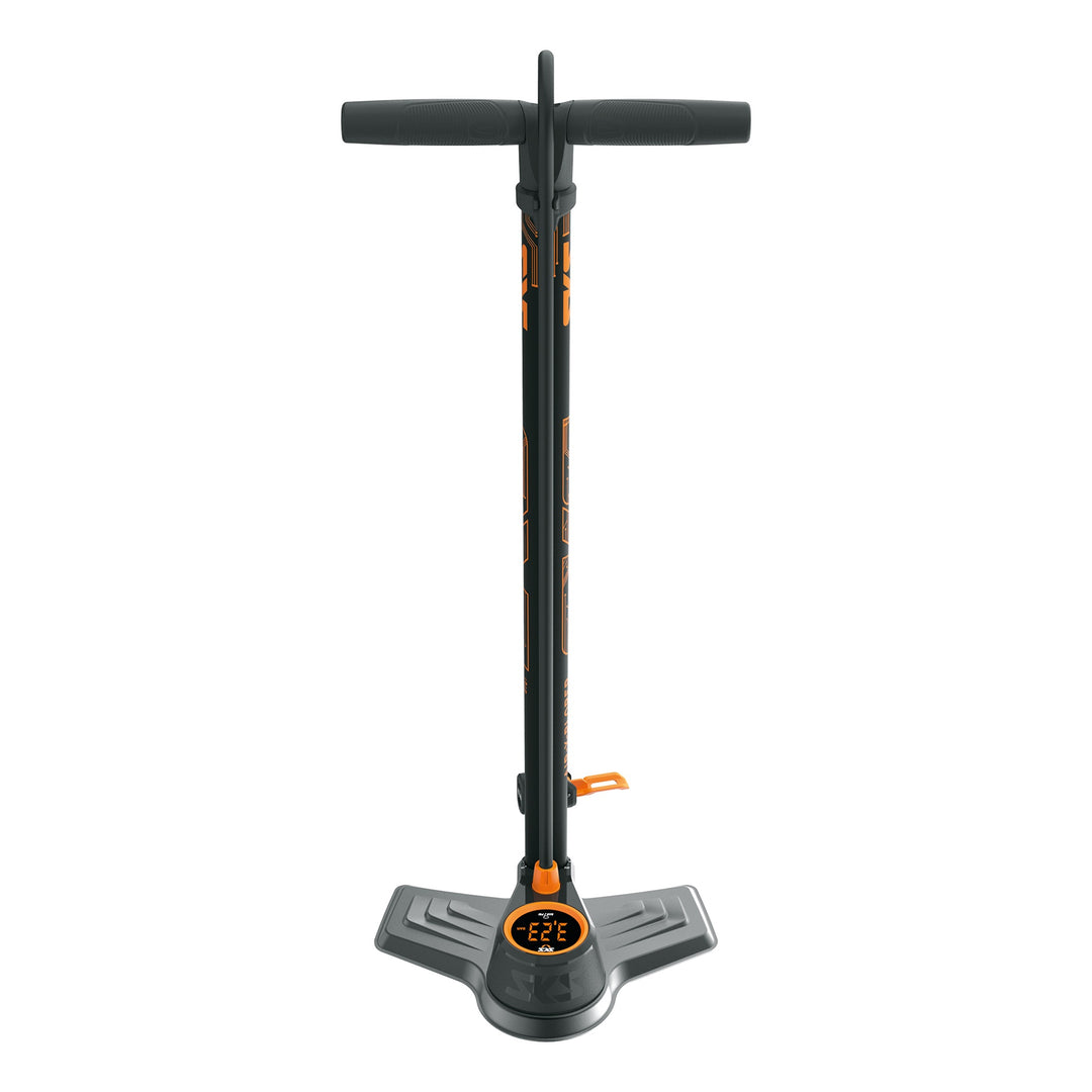 SKS Standpumpe Air-X-Plorer Digi 10.0 Stahl Multi Valve schwarz-orange