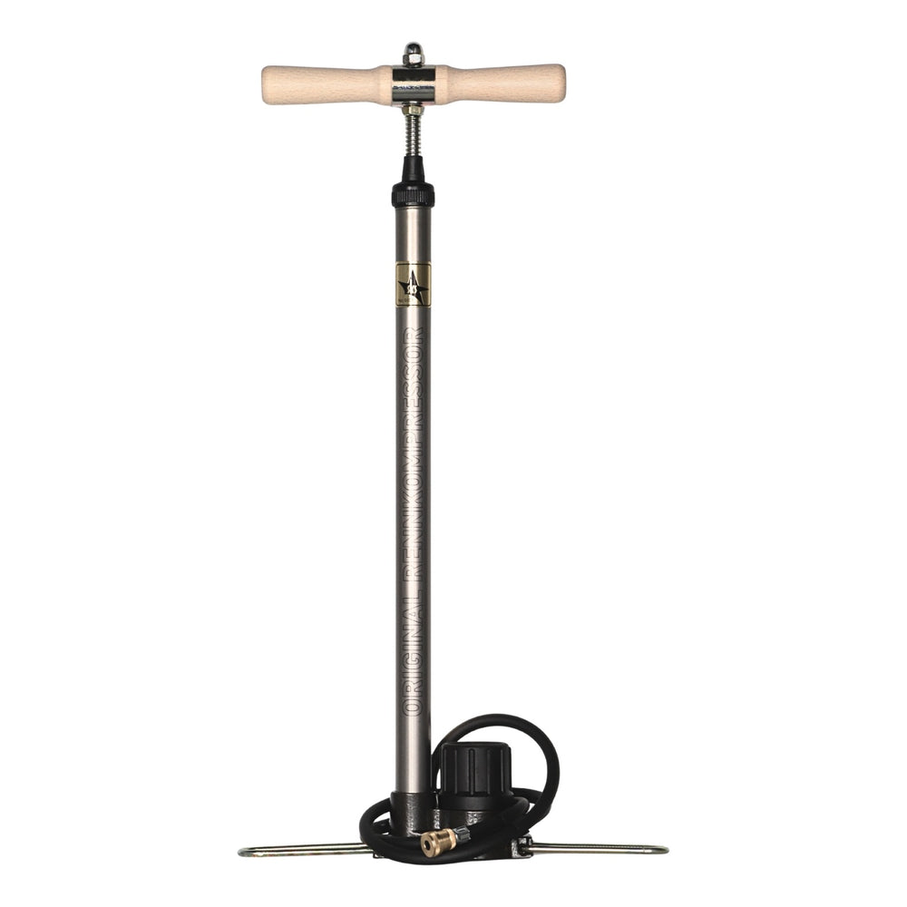 SKS Standpumpe Rennkompressor60 LTD mit Messingstecknippel Silber