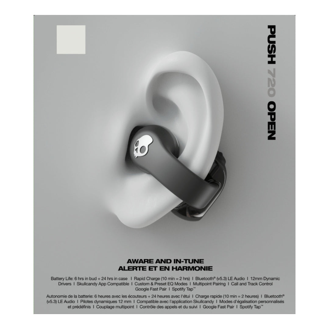 Skullcandy Push 720 Open Ear schwarz/silber