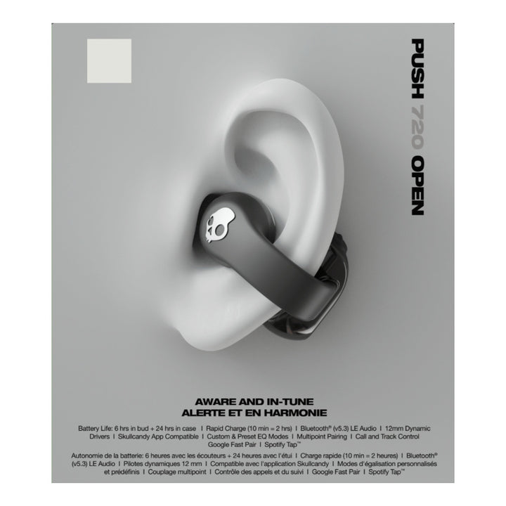 Skullcandy Push 720 Open Ear schwarz/silber