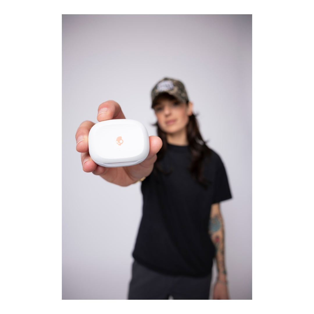 Skullcandy Smokin Buds® True Wireless In-Ear Bone/Orange Glow weiss-orange