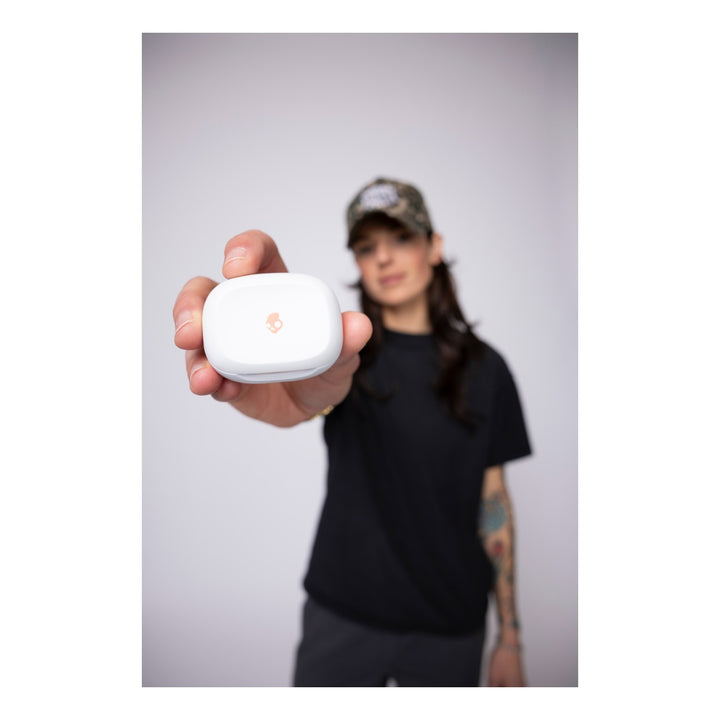 Skullcandy Smokin Buds® True Wireless In-Ear Bone/Orange Glow weiss-orange