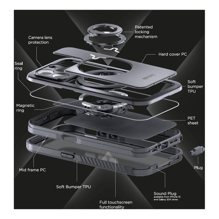 SP Connect Phone Case Xtreme iPhone 16 Pro Max SPC+ schwarz