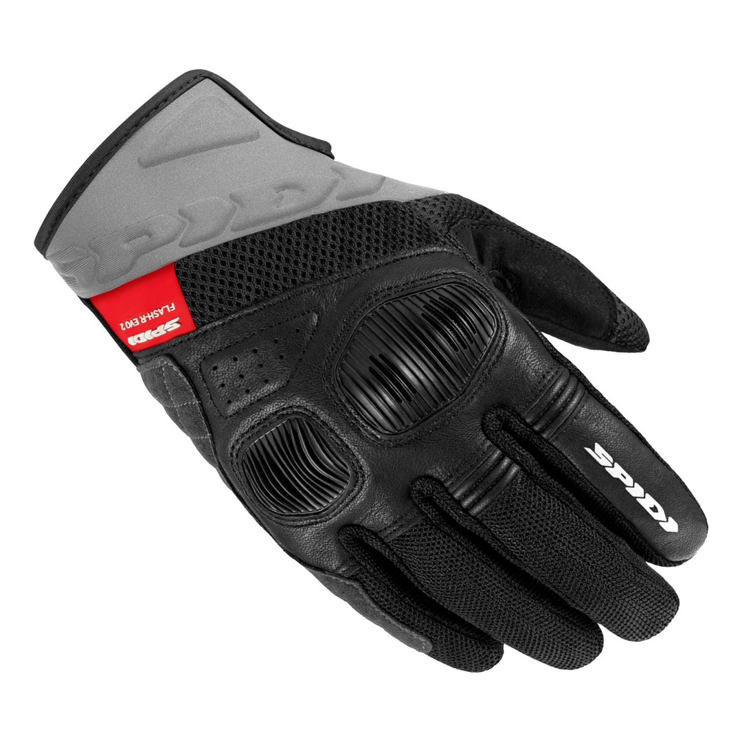 SPIDI Handschuhe Flash-R Evo 2 schwarz-grau-rot