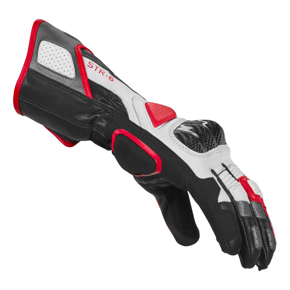 SPIDI Handschuhe STR-6 schwarz- weiss-rot