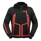 SPIDI Jacke Hoodie Warrior H2OUT schwarz-rot