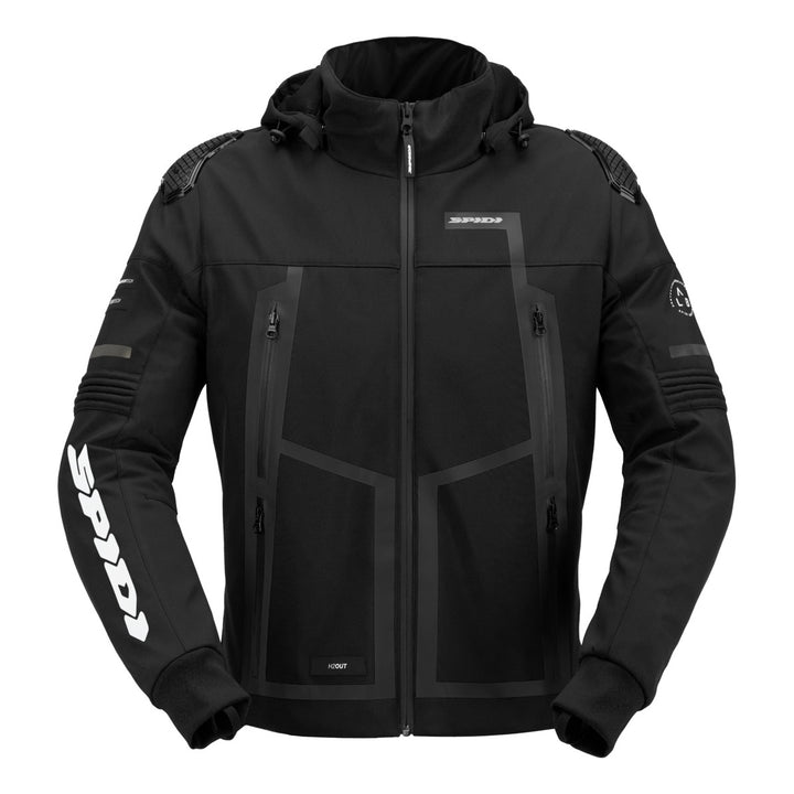 SPIDI Jacke Hoodie Warrior H2OUT schwarz  schwarz