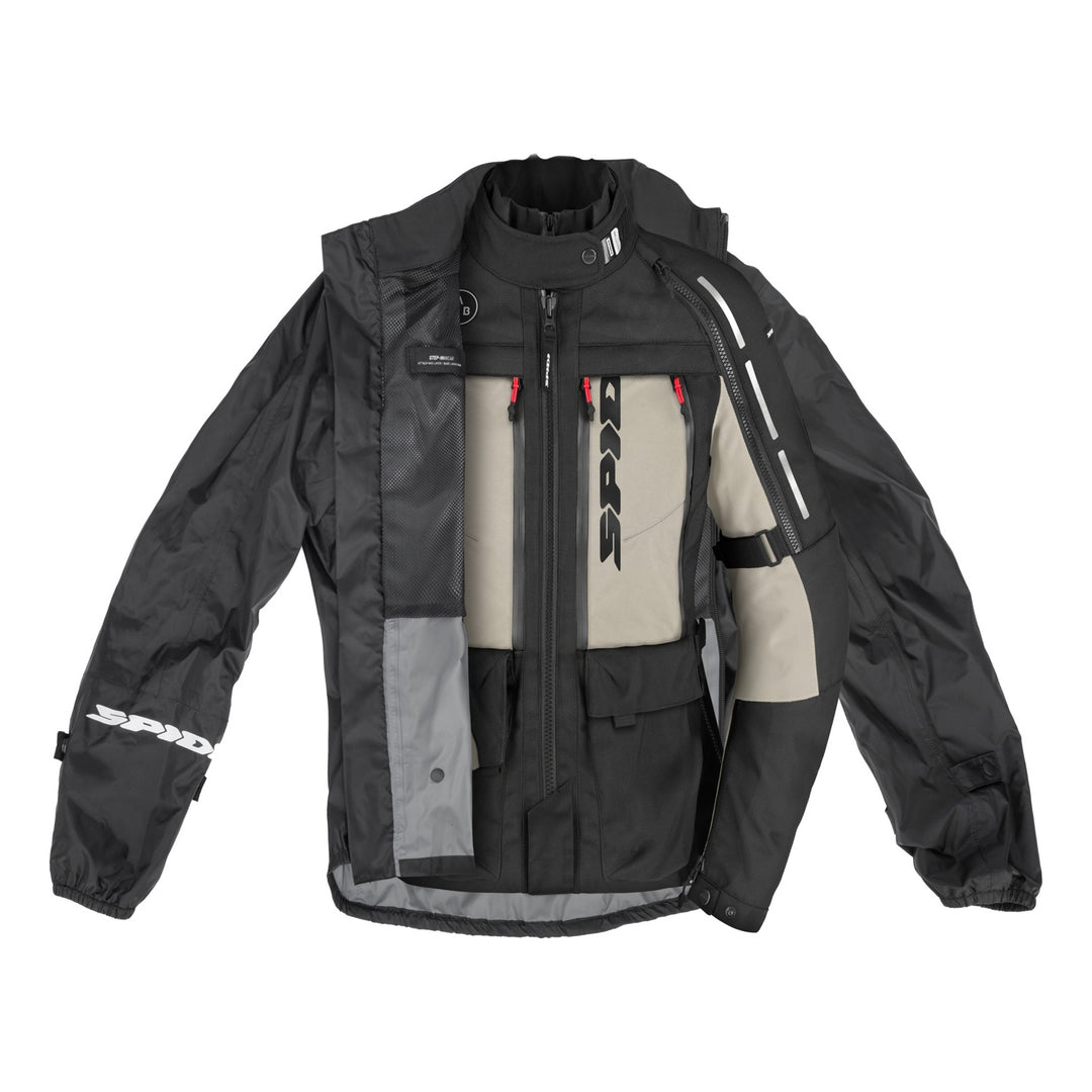 SPIDI Jacke Rain Chest Insideout Damen schwarz
