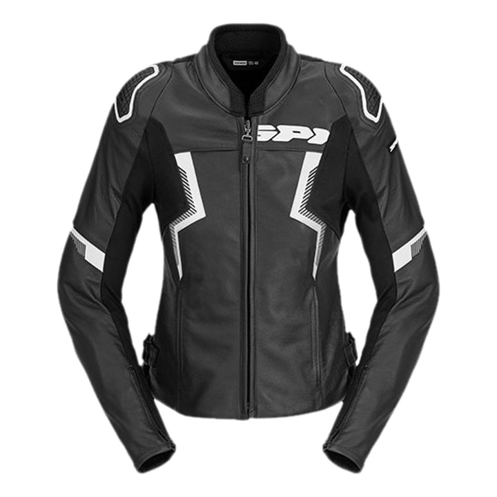 SPIDI Lederjacke Evorider 3 Damen schwarz-weiss