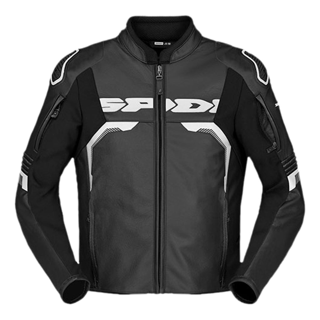 SPIDI Lederjacke Evorider 3 schwarz-weiss