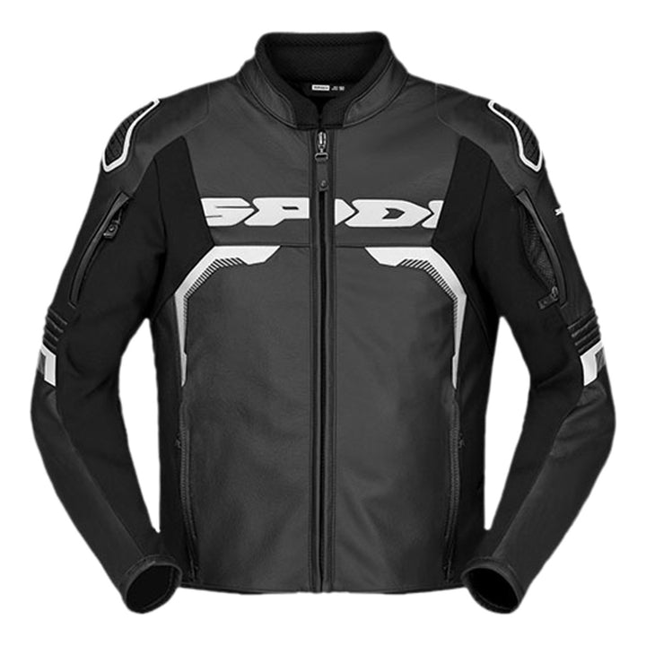 SPIDI Lederjacke Evorider 3 schwarz-weiss