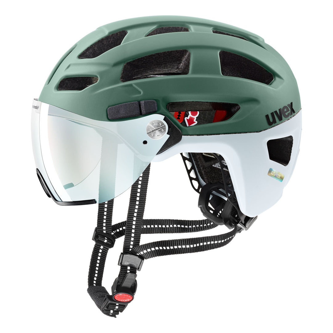 UVEX Finale visor V moss green-cloud matt