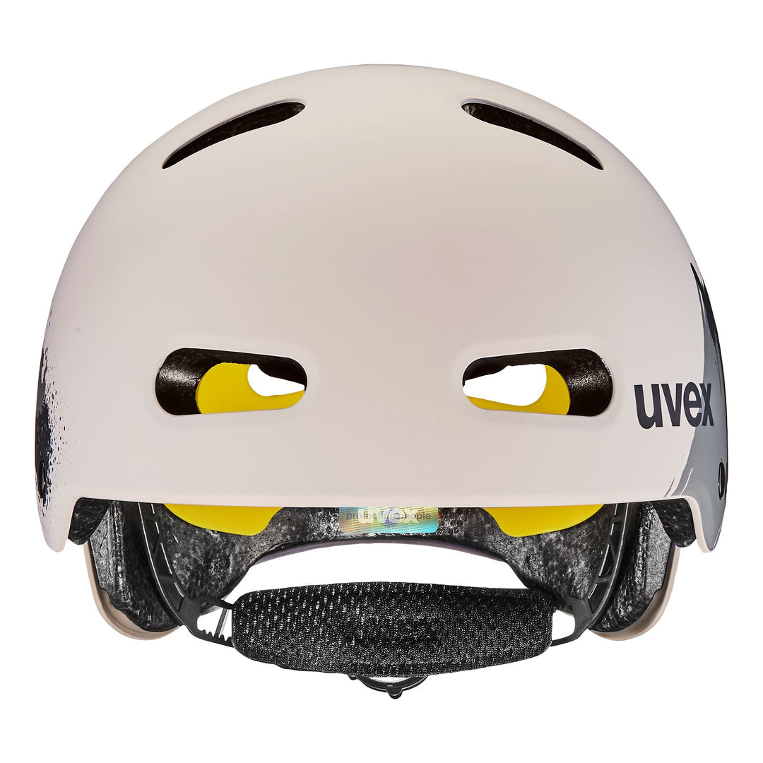 UVEX Kid 4 style MIPS dirt warm grey matt