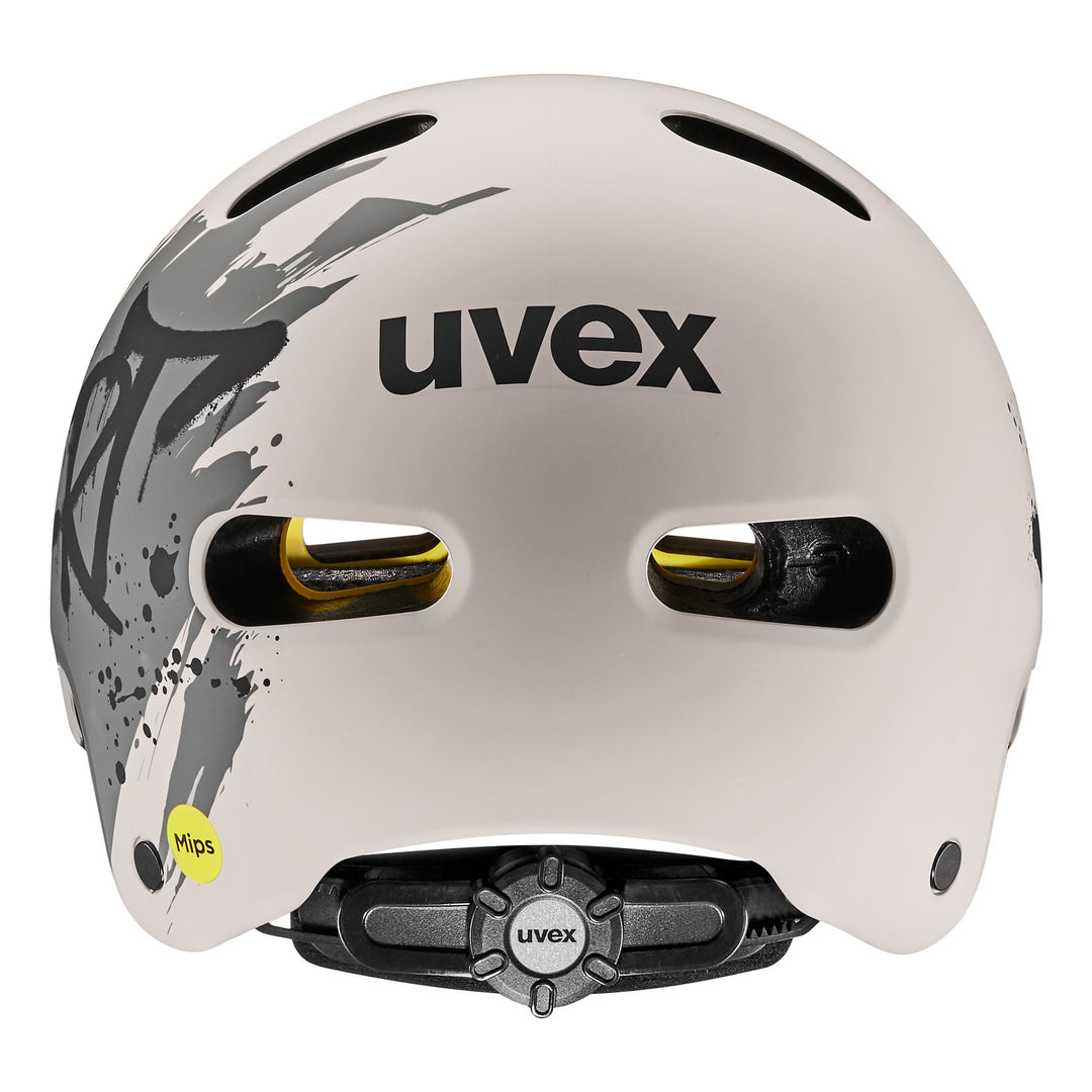 UVEX Kid 4 style MIPS dirt warm grey matt