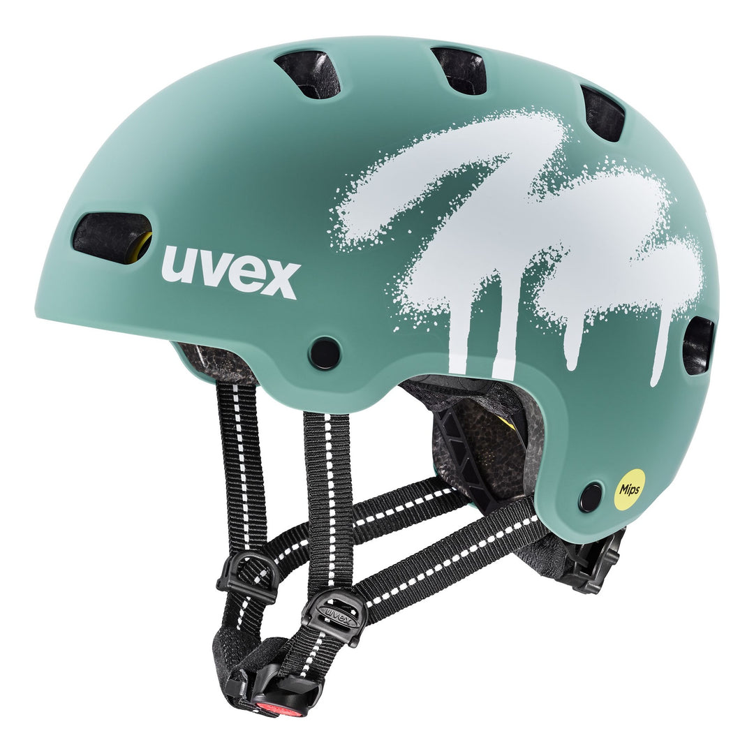 UVEX Kid 4 style MIPS spray sage green matt