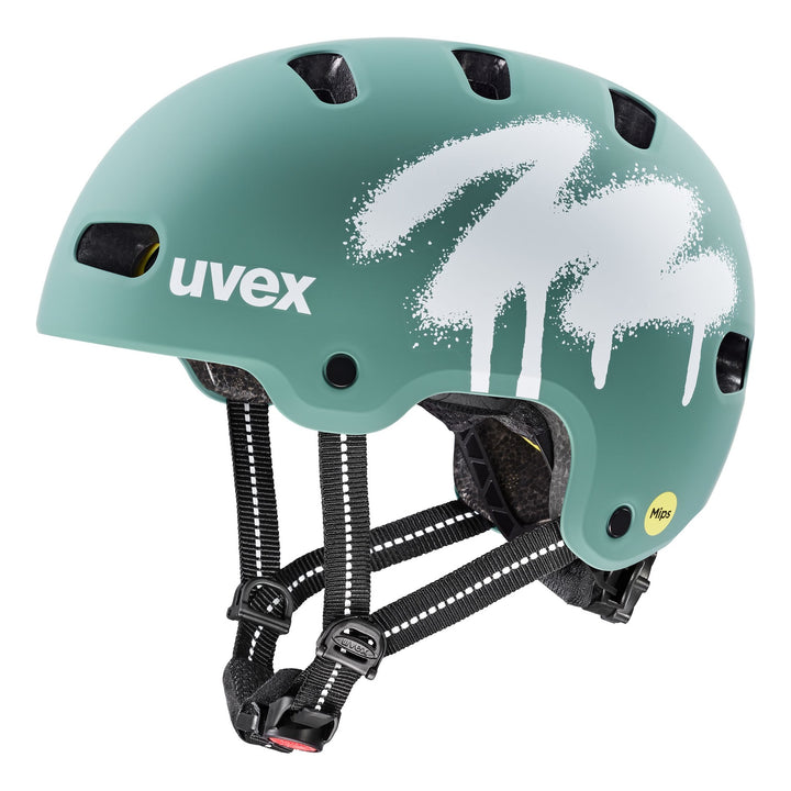 UVEX Kid 4 style MIPS spray sage green matt