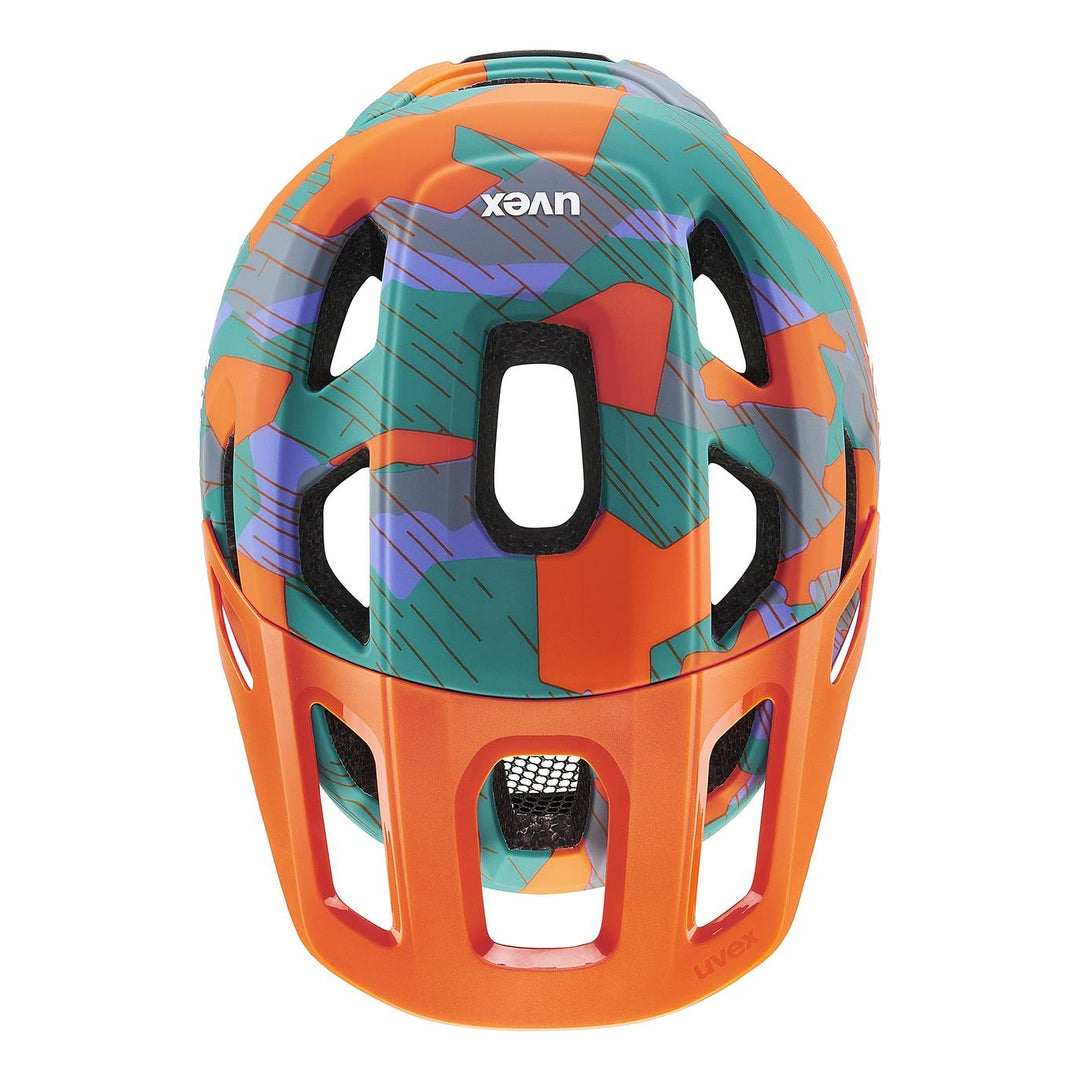 UVEX React jr. papaya camo matt