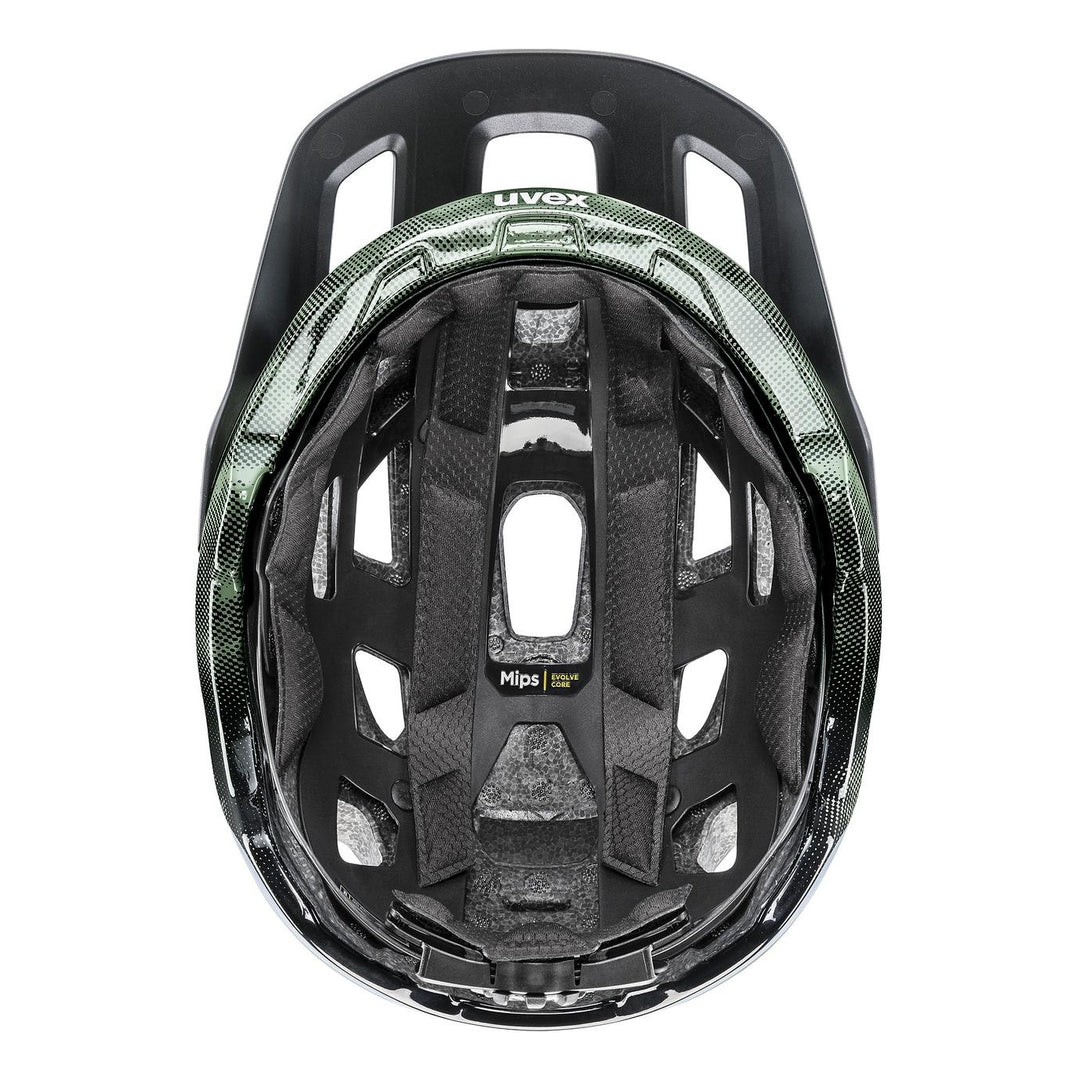 UVEX React MIPS moss green-black matt