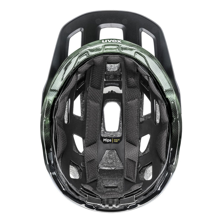 UVEX React MIPS moss green-black matt
