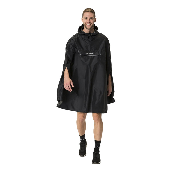 VAUDE Valdipino Poncho schwarz