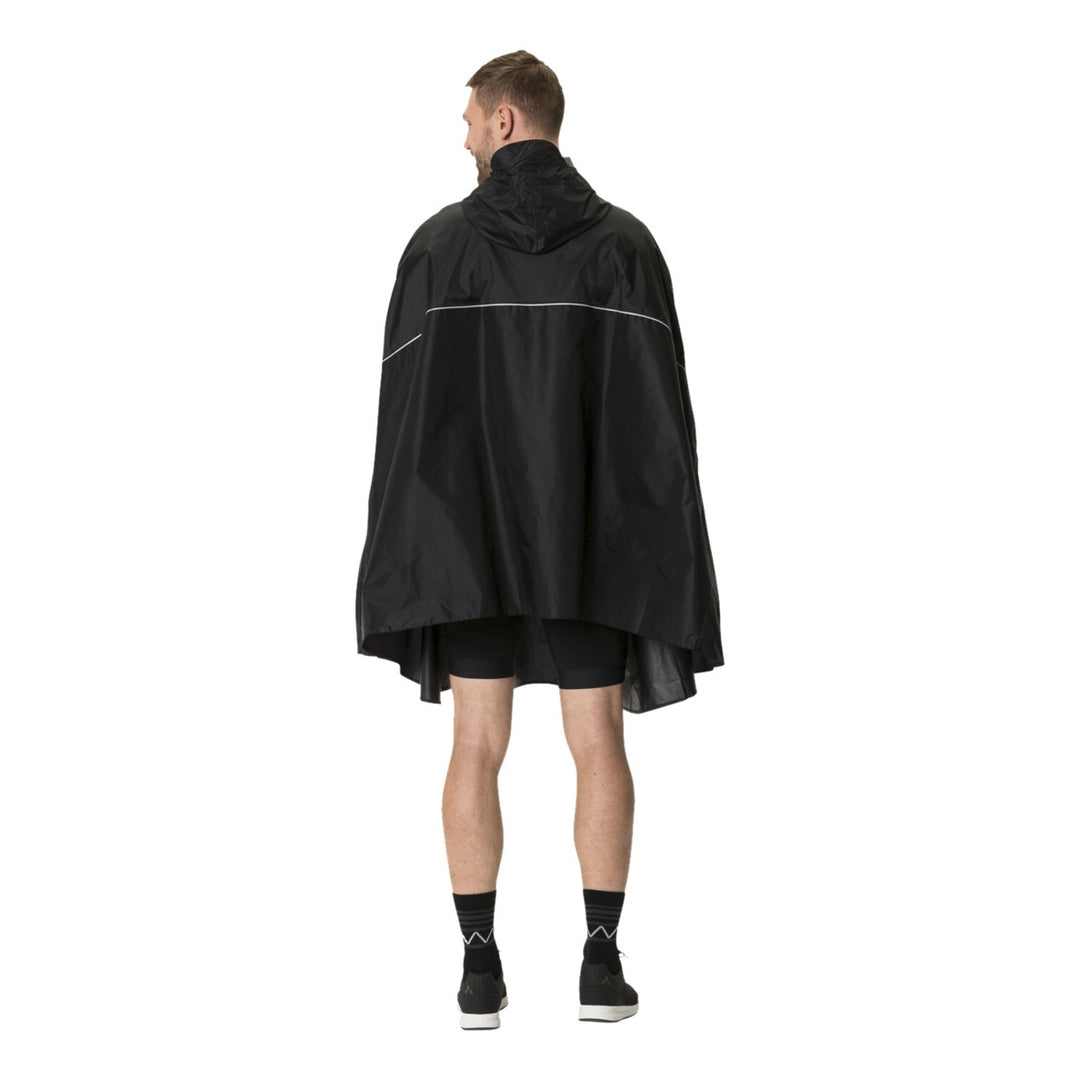 VAUDE Valdipino Poncho schwarz