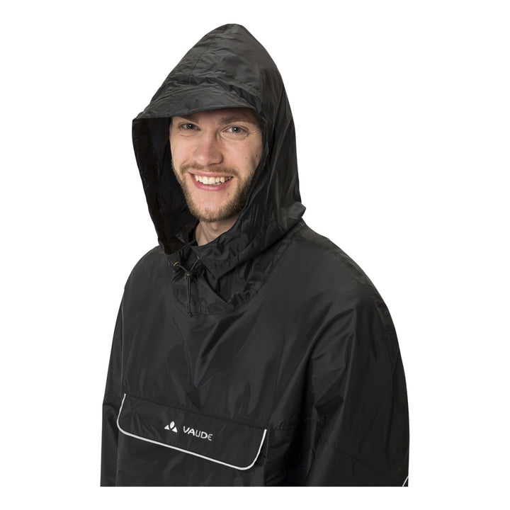 VAUDE Valdipino Poncho schwarz
