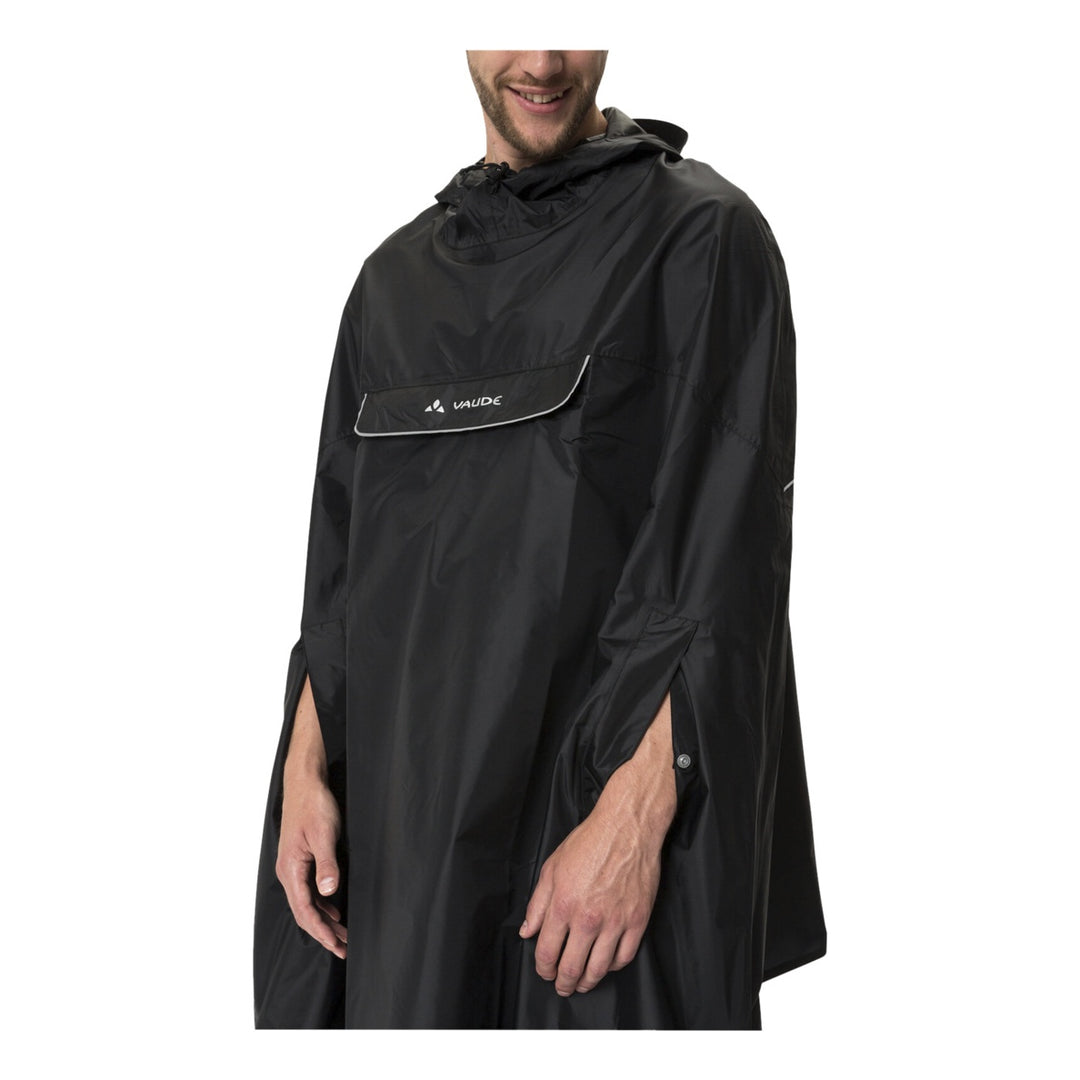 VAUDE Valdipino Poncho schwarz