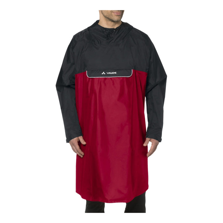 VAUDE Valero Poncho rot/schwarz
