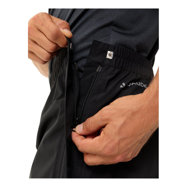 VAUDE Yaras Rain Zip Pants IV Men schwarz