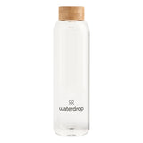 waterdrop Glass Bottle 0.6l transparent
