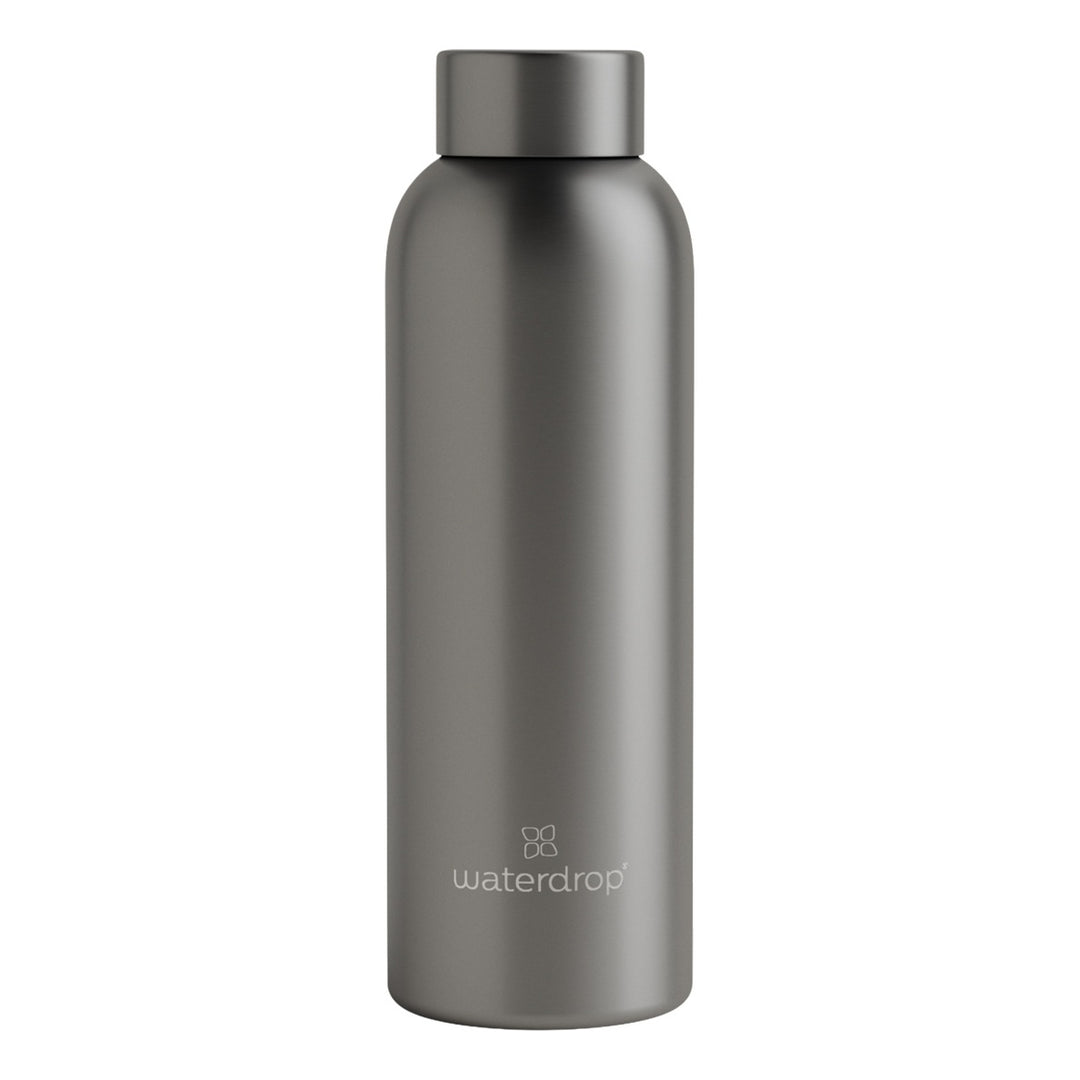 waterdrop Steel Bottle 0.6l pastel charcoal brushed