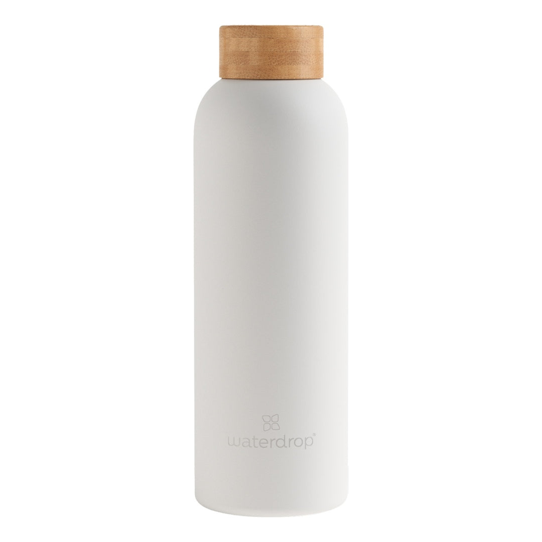 waterdrop Steel Bottle 0.6l pastel white matt