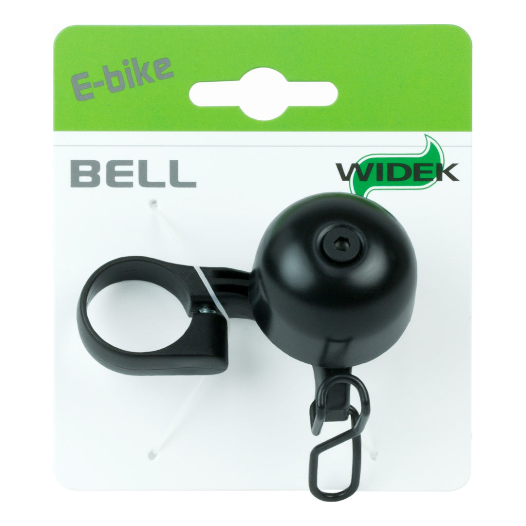 Widek Glocke E-bike bell all black 22.2mm schwarz auf Karte schwarz