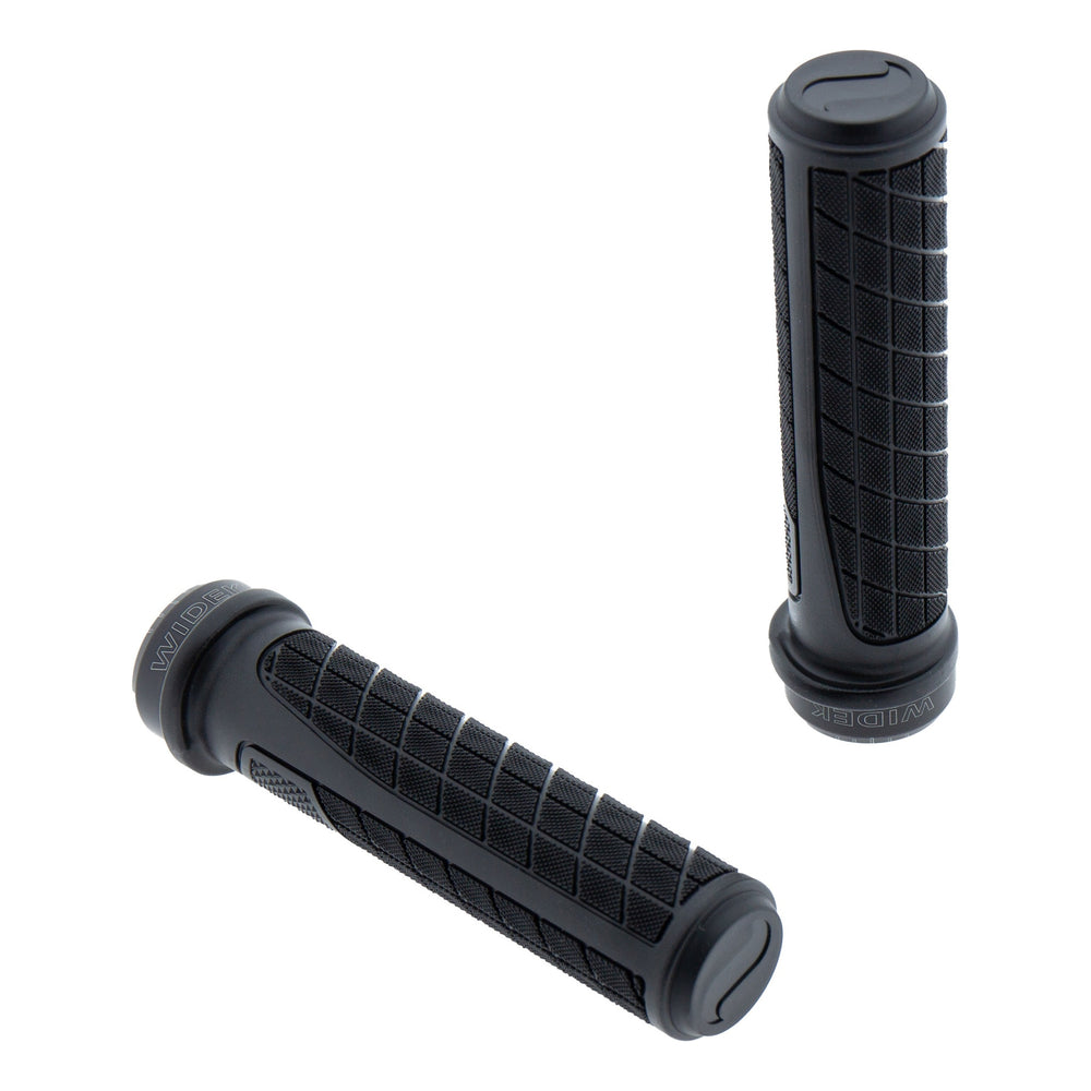 Widek Lenkergriffe The Flow mit Alu Lockring 135mm schwarz auf Karte schwarz