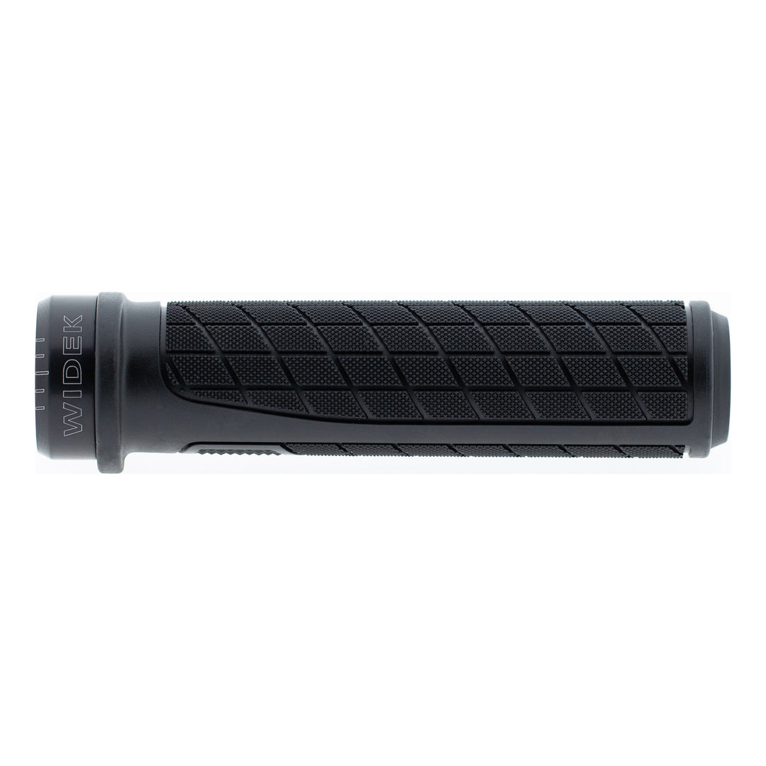 Widek Lenkergriffe The Flow mit Alu Lockring 135mm schwarz auf Karte schwarz
