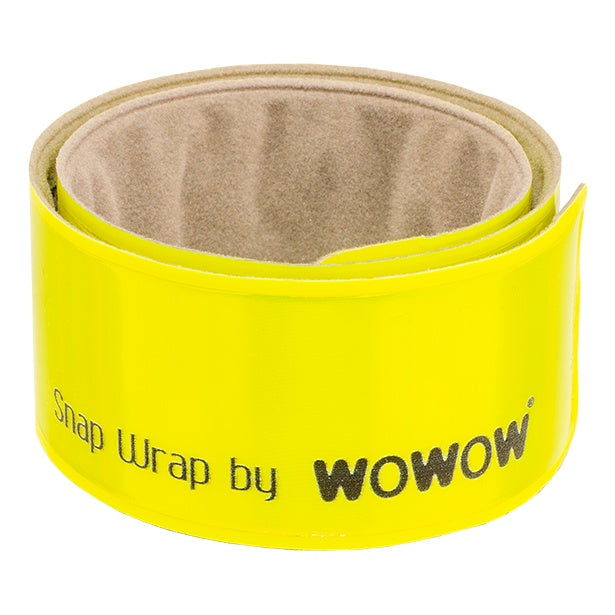 WOWOW Arm-/Beinband Snap Wrap selbstaufrollend reflektierend Inhalt 2 Stk 30 x 380 mm gelb
