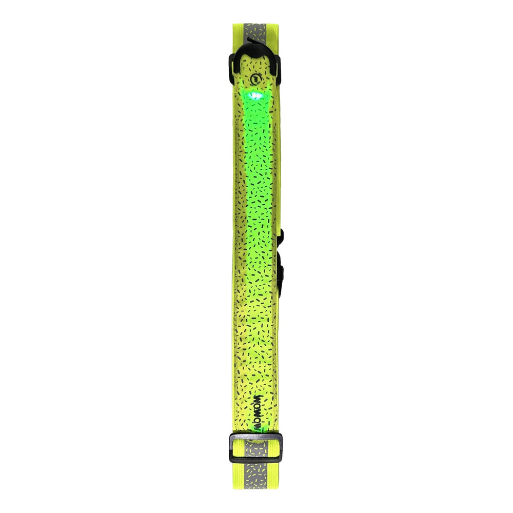 WOWOW Laufgurt Stardust Belt gelb reflektierend mit LED 