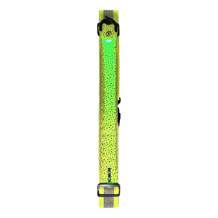 WOWOW Laufgurt Stardust Belt gelb reflektierend mit LED 