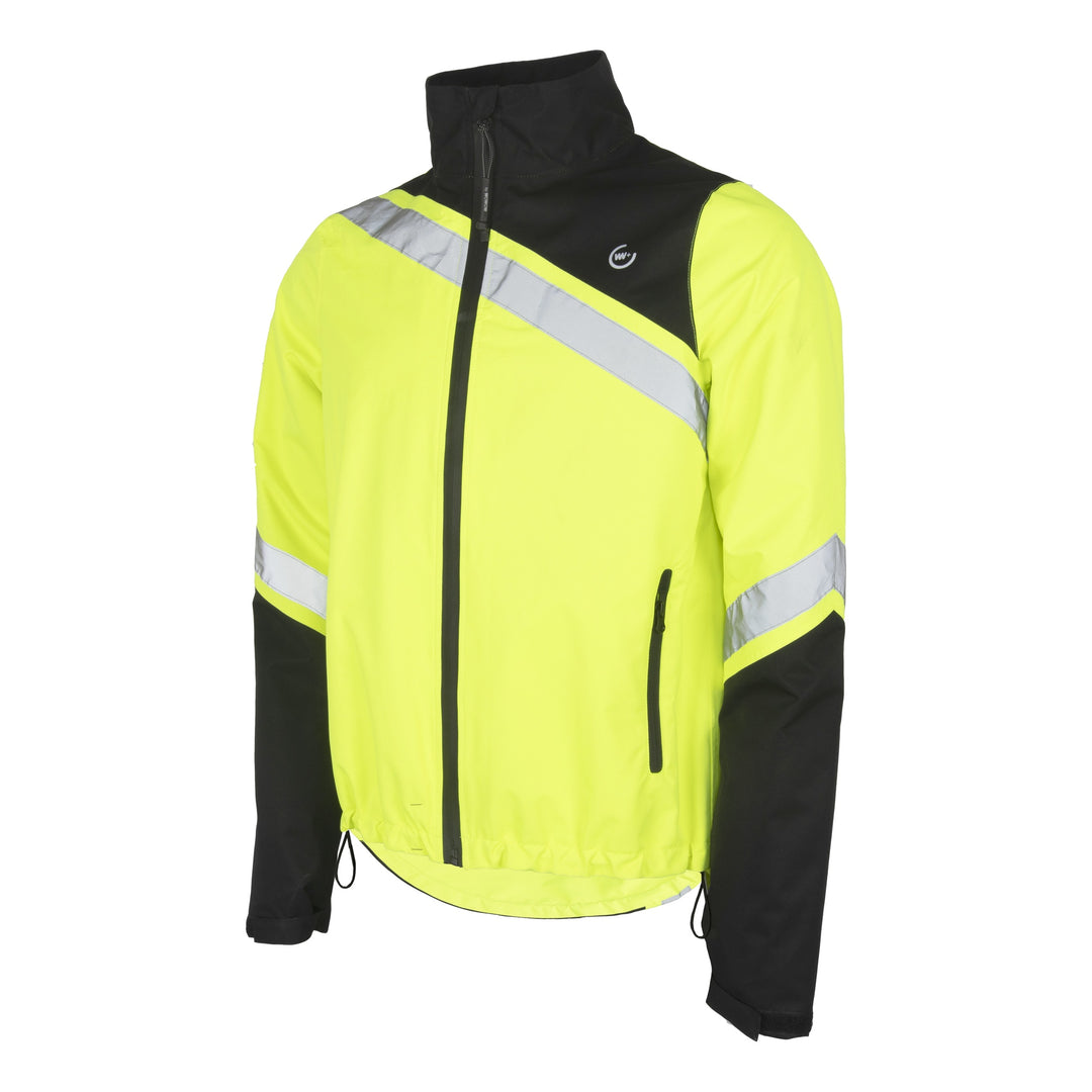 WOWOW Regenjacke Fuji schwarz gelb und reflektierend Gelb