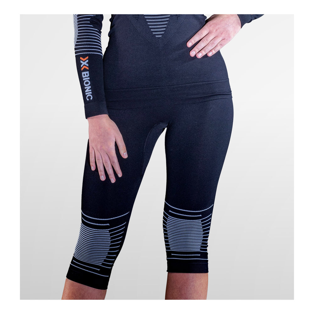 X-BIONIC Women Energizer 4.0 Pants 3/4 opal schwarz/arctic weiss