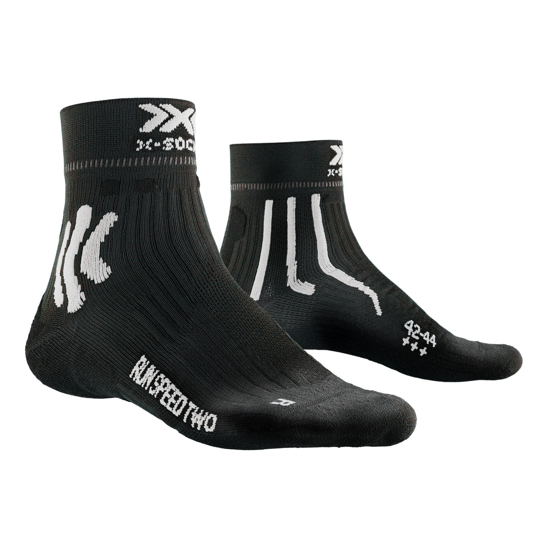 X-SOCKS Men Run Speed two 4.0 opal black/arctic white