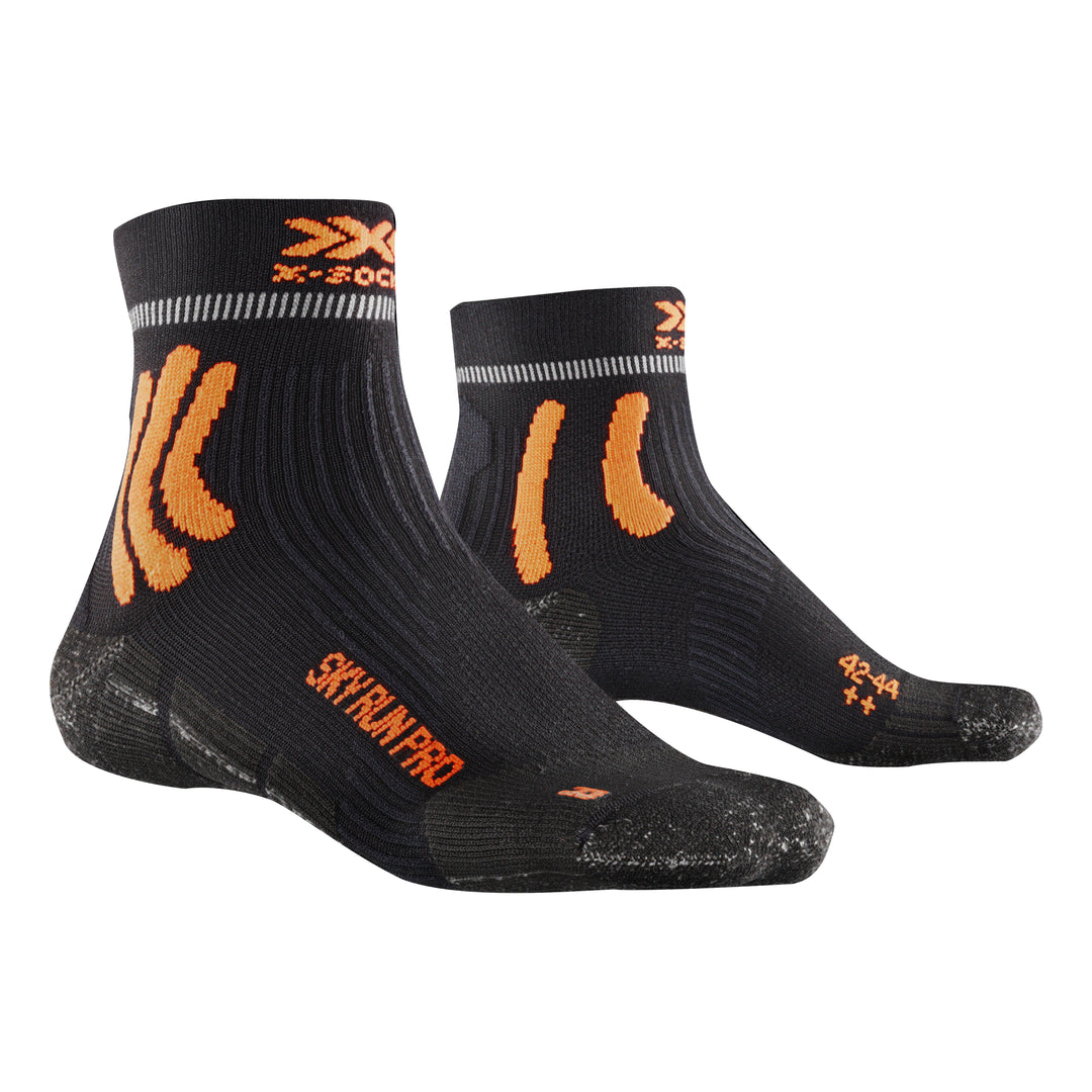 X-SOCKS Men Sky Run Pro 4.0 opal black/trick orange
