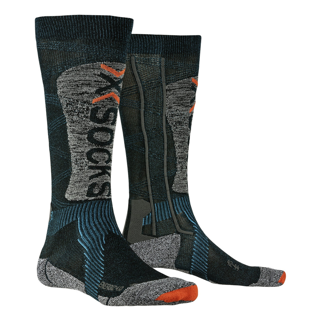 X-SOCKS Ski Energizer LT 4.0 petrol/stone grey melange 