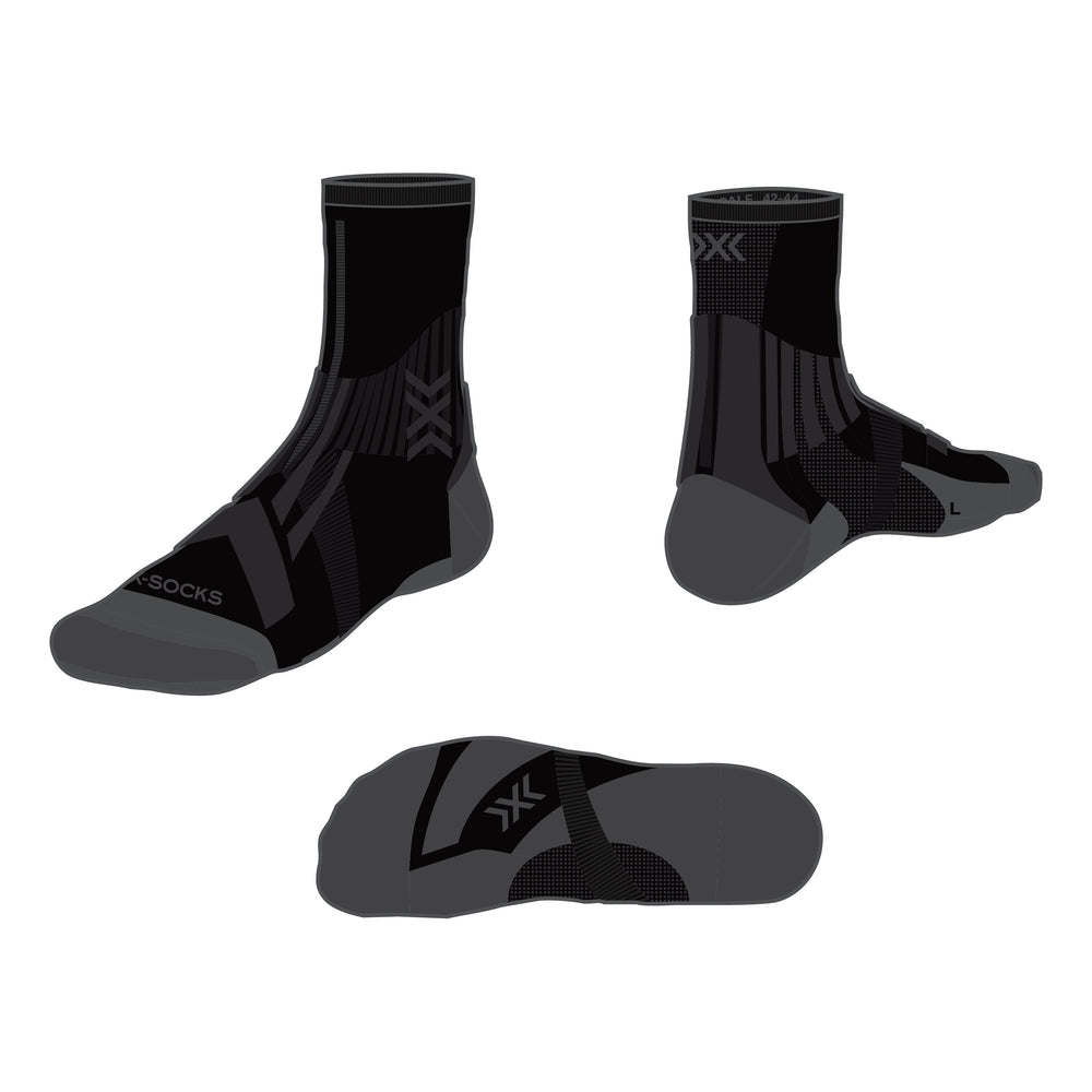 X-SOCKS Trail Run Perform Crew black/charcoal