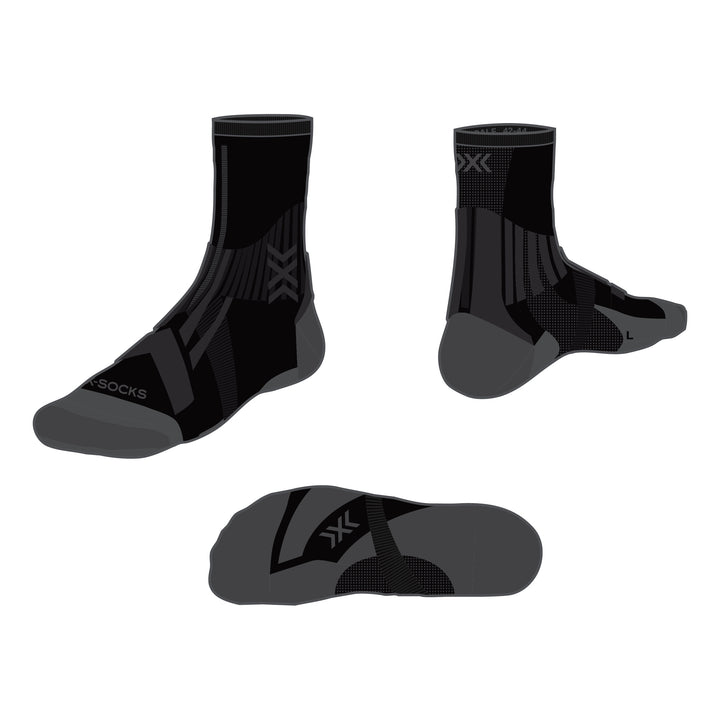 X-SOCKS Trail Run Perform Crew black/charcoal